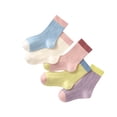 thumbnail image 1 of FAIWAD Girls 5 Pairs Cotton Socks Cute Pattern Embroidered Stretchy Socks Toddler Birthday Wedding Princess Socks, 1 of 3