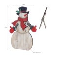 thumbnail image 2 of Décor De Support De Bonhomme De Neige En Bois, 2 of 4