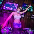 thumbnail image 2 of Labymos LED Glasses 3Colors Optional Light Up El Wire Neon Rave Glasses Twinkle Glowing Party, 2 of 5