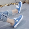 thumbnail image 2 of Kcodviy Chaussures en Toile pour Femmes Chaussures de Travail Confortables pour Femmes Chaussures Habillées Décontractées Femmes Chaussures Plates pour Femmes Taille 8 Chaussures Habillées Décontractées en Toile, 2 of 7
