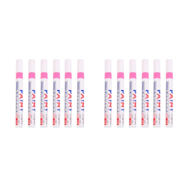 Decodeary 6pieces Quick Drying Paint Marker Pen Smooth Writing And Waterproof No Fade Marker Pens rose hermosa 2Set