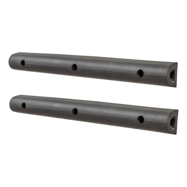 LUVERNE 2090616-2 Bandes Protectrices Universelles de Pare-Chocs en Caoutchouc de 20 Pouces pour Quai de Chargement, Coussinet d'Aile Arrière, Butée de Chocs, Lot de 2