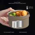 thumbnail image 3 of Conteneur à Lunch Bento, Boîte à Lunch en Acier Inoxydable Boîte à Lunch Adulte Grande Taille Boîte à Lunch Bento Premium Conteneurs pour Aliments Chauds comme Soupe Riz Frit, 3 of 8