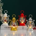 thumbnail image 2 of YoGold Musical Snow Globe With Lighted Winter Scene, White Snowman and Santa Claus Design, Christmas Holiday Tabletop Decor Christmas Decor Props, And Hanging Decorations 2-White A, 2 of 2