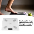 thumbnail image 3 of Weight Scale, USB Rechargeable Tempered Glass Body Scale with Tape Ruler for Weighing, 3 of 7