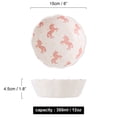thumbnail image 3 of Qeeadeea Small Round Baking Dish Set Of 2, Colorful Ceramic Pie Pan, Round Ceramic Pie Plate-white-unicorn, 3 of 7