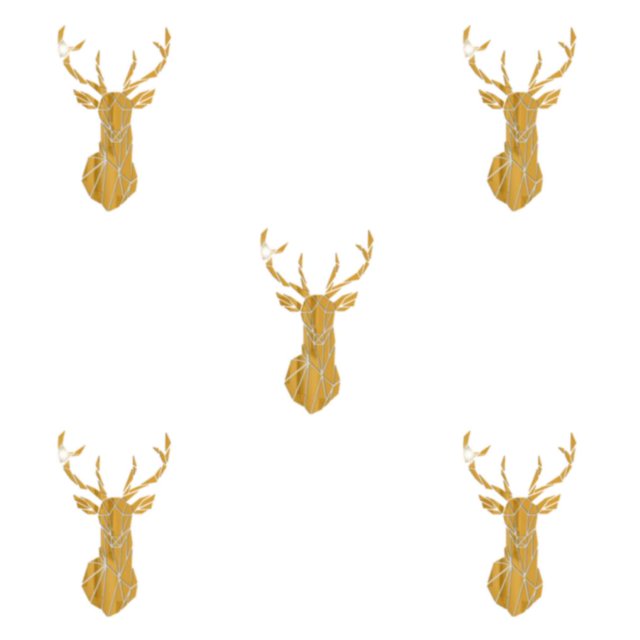 Wweixi Multifunctional 3D Mirror Deer Wall Sticker For Various Uses Personalized Home gold M 5Set