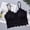 Black, variant on Bra Solid Top Seamless Underwear Vest for Women Breathable Lace Push-Up Top with Comfortable Support and Everyday Wear