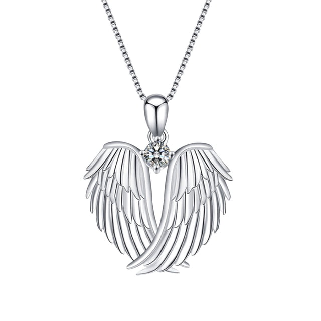 Heliisoer Collier Ange - Pendentif Ange - Collier Pierre de Naissance pour Femmes Bijoux