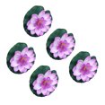 thumbnail image 4 of Wweixi 5pcs/set Artificial Lotus Realistic Appearance Easy To Clean Long-lasting light purple 5Set, 4 of 6