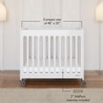 thumbnail image 2 of Foundations Boutique Compact Folding Crib 3 Pack for Hotels, White, 2 of 7