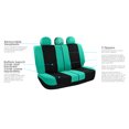 thumbnail image 5 of FH Group Light & Breezy Flat Cloth Car Seat Cover Set For Car Truck SUV Van Mint - Rear, 5 of 5