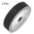 thumbnail image 3 of 2 Pack Twisted Nylon Twine Thread Beading Cord 1.5mm 20M/65 Feet Extra Strong Braided Nylon String, Black, 3 of 6