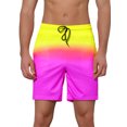 thumbnail image 1 of Shorts de Plage à Cordon de Serrage pour Hommes Jaune 32, 1 of 5