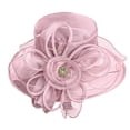 thumbnail image 4 of Women's Floral Mesh Hat Sunshade Beach Hat Sun Block Hat, 4 of 4