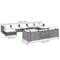 thumbnail image 4 of vidaXL 11 Piece Garden Lounge Set with Cushions Brown Poly Rattan, 4 of 5