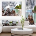 thumbnail image 1 of Plage Tropicale Exotique sous Ciel Bleu - Uvre d'Art Moderne sur Toile, 1 of 3
