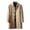 #018-Khaki, variant on Yusimy Men's Trench Coat Slim Fit Double Breasted Wool Blend Mid-Length Solid Color Versatile Outerwear