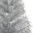 thumbnail image 4 of vidaXL Artificial Half Christmas Tree with Stand Silver 120 cm PET, 4 of 5