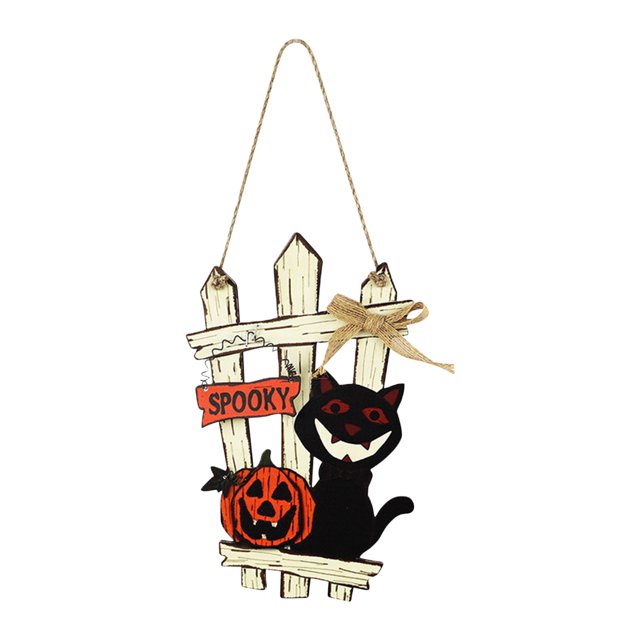 Birdeem Halloween Pumpkin Hanging Sign Front Door Welcome Sign Halloween Front Door Decorations Halloween Door Sign Pumpkin Wall Decor Wall Sign Plaque for Halloween