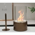 thumbnail image 2 of Bioethanol Tabletop Fireplace Bio Ethanol Table Top Fire Round Copper black, 2 of 5