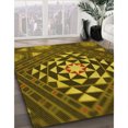 thumbnail image 3 of Ahgly Tapis Rectangulaire Lavable en Machine Intérieur Transitionnel Marron, 5 Pieds x 8 Pieds, 3 of 7