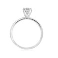 thumbnail image 3 of 3/4 Ct Round-Cut Natural Diamond Solitaire Engagement Ring 14k White Gold, 3 of 3