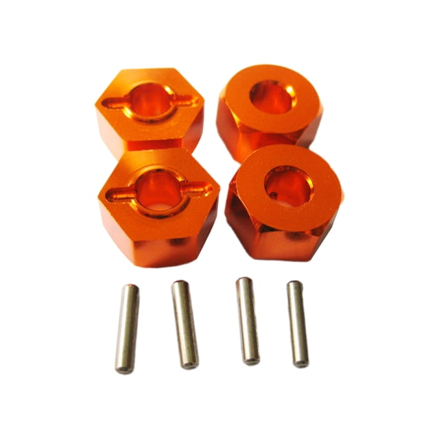 fastboy 4pièces 5MM en Alliage d'Aluminium Adaptateur de Roue pour 1/10 AXIAL SCX10 AXIAL SCX10 en Alliage d'Aluminium Adaptateur de Roue Orange 1Set