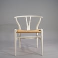 thumbnail image 1 of Heavenly Collection | Wishbone White Wood Dining Chair for Kitchen or Dining Room, 1 of 10
