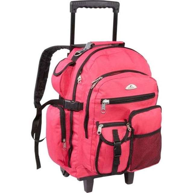 Deluxe Wheeled Backpack - Hot Pink