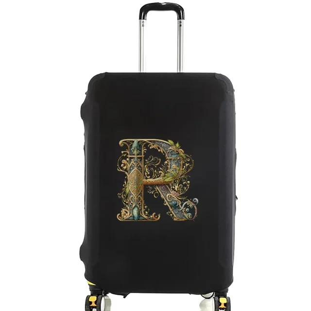 Luggage Covers Protective Cover Travel Luggage Scratch Proof Dust Cover Reusable Dust Cover Washable Graphic Print Pattern 8Graphic Letter R M