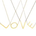 thumbnail image 2 of A-Z Gold Plated Stainless Steel Large Initial Letter Pendant Necklace Jewelry, 2 of 10