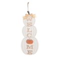thumbnail image 1 of White Welcome Pumpkin Wall Sign, 1 of 5