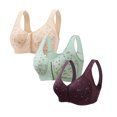 thumbnail image 1 of Bras for Women, 3PC Womans Plus Size Printing Comfortable Bra Underwear, 1 of 5