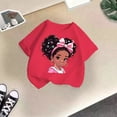 thumbnail image 5 of PMVFHDE Hauts pour Filles Hauts pour Fille Hauts pour Fille T-Shirts Tendance pour Fille T-Shirts Graphiques pour Filles T-Shirts Graphiques pour Enfant Fille T-Shirt Graphique à Col Rond à Manches Courtes T-Shirt Rose Vif,13-14 Ans, 5 of 5