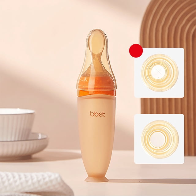 weibbin Cuillère pour Pâte de Riz pour Bébé Cuillère pour Biberon Cuillère d'Alimentation Cuillère Douce Nouilles de Riz Accessoires pour Nourriture pour Bébé