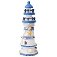 thumbnail image 2 of Wooden Lighthouse Model Ornaments Creative Craft Tabletop Statue Gift for Housewarming Decor, 2 of 3