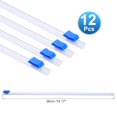 thumbnail image 2 of 12pcs Plastic Wrap Cutter, 14in Plastic Wrap Slide Cutter Self Adhesive Installation Replacement for Aluminum Foil Wax Paper Parchment Paper Wrap Dispenser, Blue, 2 of 6