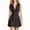 Black, variant on CHUMUD Summer Dresses for Women Sleeveless Collared Denim Mini Dress with Button-Front, Casual Fitted A-Line Jean Dress