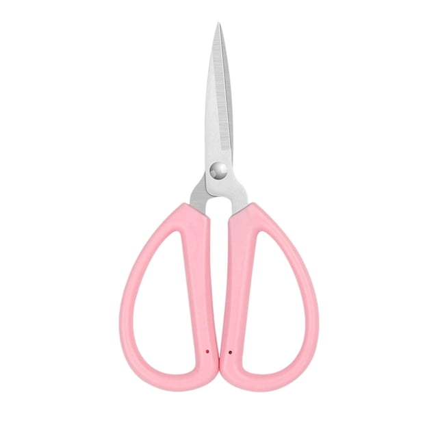 Matoen Stainless Steel Household Scissors for Office and Study Students Cutting Plastic Handles Cutting Fabrics Cutting Thread Ends Pointed DIY Small Scissors