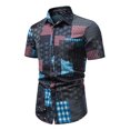 thumbnail image 3 of CEHVOM Chemise Hawaïenne à Manches Courtes pour Homme, Chemise de Plage Imprimée d'Été Décontractée à Boutons, Soldes, 3 of 6