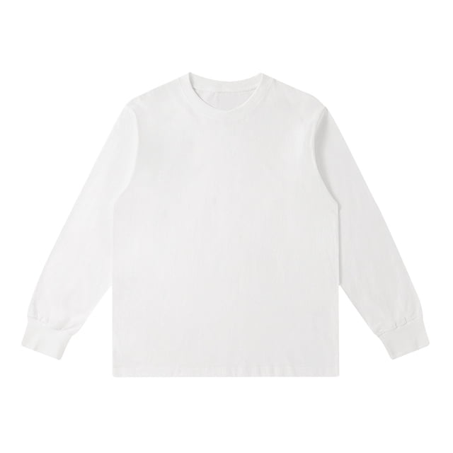 GigrtiJin Chemises pour Hommes Col Rond Manches Longues Blouses Décontractées Couleur Unie Mode Confortable Pull Basique Ample