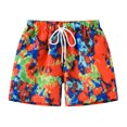thumbnail image 1 of WJSXC Shorts de Plage pour Tout-Petits Garçons, Motif Mignon Imprimé, Été, Amples et Confortables, Shorts pour Enfants, Rouge, 1 of 5