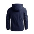 thumbnail image 2 of CEHVOM Veste Mince pour Homme Coupe-Vent de Sport Décontractée à Capuche, 2 of 6