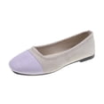 thumbnail image 1 of Casual Shoes For Women, Color-Block Canvas Slip-On Flats with Round Toe and Soft Sole for Spring and Summer, Large Sizes Available, 1 of 4
