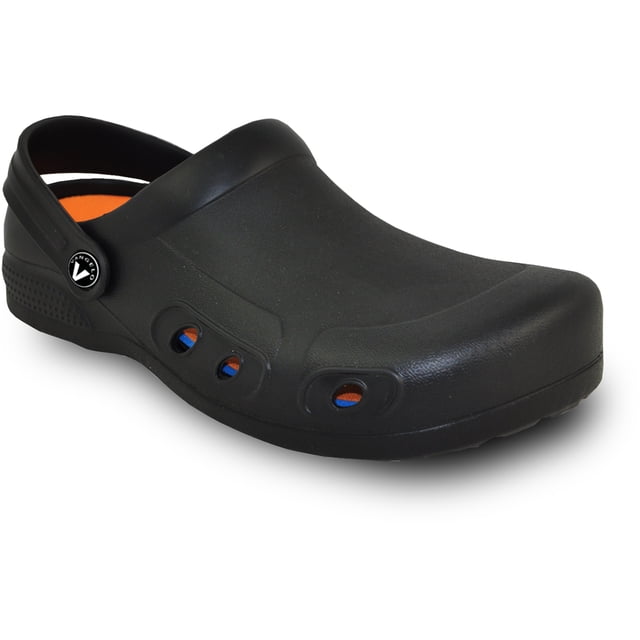 vangelo Professional Slip Resistant Clog Women and Men Work Shoe Nurse Shoe Chef Shoe RITZ BLACK