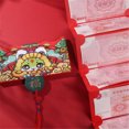 thumbnail image 4 of yeacher Ensemble Créatif d'Enveloppes Pliantes Rouges pour l'Année du Serpent - Design de Dessin Animé, 2/6/10 Fentes pour Cartes, Papier de Haute Qualité, Parfait pour le Nouvel An, les Mariages et les Cadeaux (Serpent Rouge/vert/doré), 4 of 6