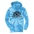 thumbnail image 1 of GOC Mountain Water-Based Mens Tie-Dye Pullover Hoodie - Turquoise - Small, 1 of 1