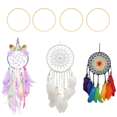 thumbnail image 4 of 30Pcs Wooden Bamboo Dreamcatcher Rings Hoops Round Hoops Macrame Rings for Dream Catcher DIY Craft 27cm, 4 of 7
