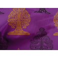thumbnail image 4 of oneOone Cotton Cambric Purple Fabric Floral & Flying Swan Block Craft Projects Decor Fabric Printed By The Yard 56 Inch Wide, 4 of 4